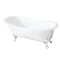 Aqua Eden Clawfoot Bathtubs, 56.88 L, 30.5 W, White/White, Cast Iron VCT7D5731BW - alternate 1